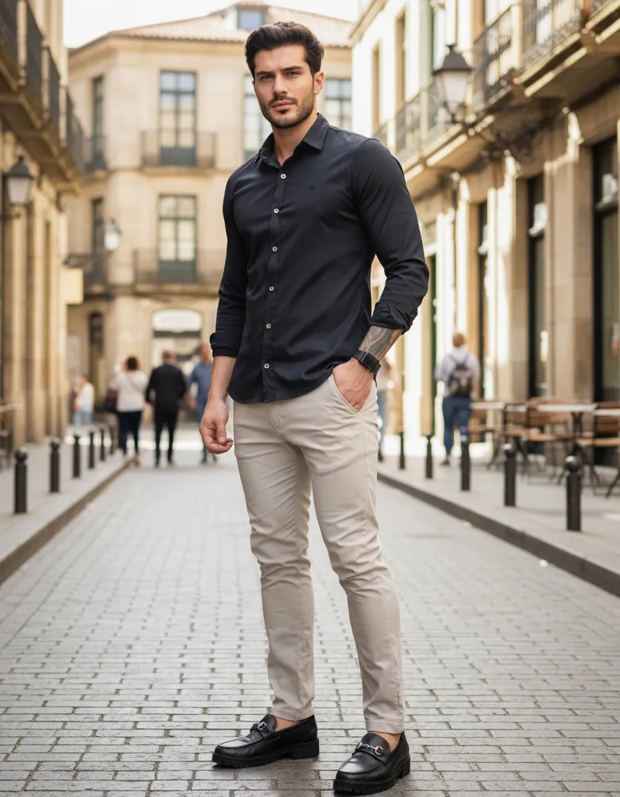 Calça Masculina Alfaiataria Sport Fino Lycra Varias Cores