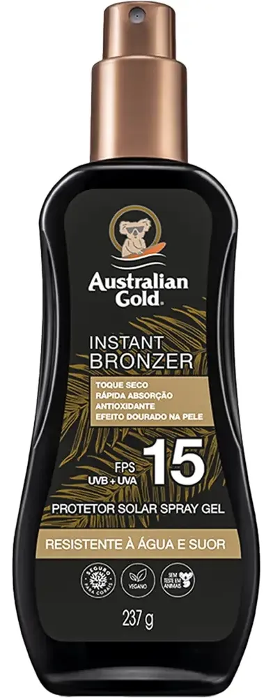 Protetor Solar Spray Gel FPS 15 Australian Gold Exotic Blend Frasco 237g