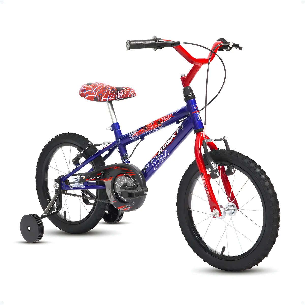 Bicicleta Infantil Masculina Aro 16 Homem Aranha Menino Alumínio Husky