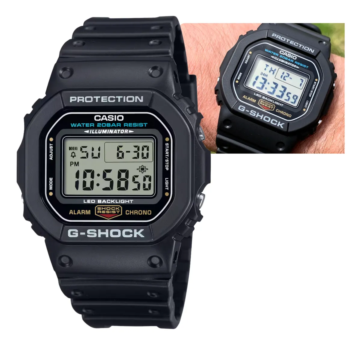 Relógio Masculino Casio G-shock Preto Dw-5600ue-1dr Original