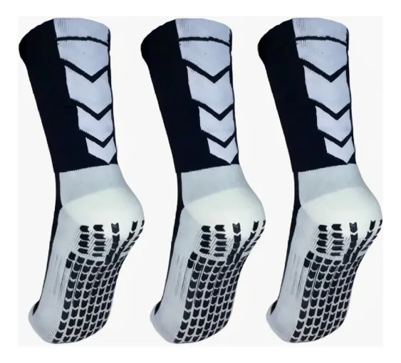 Kit 3 Pares Meia Antiderrapante Desportivas Alta Qualidade