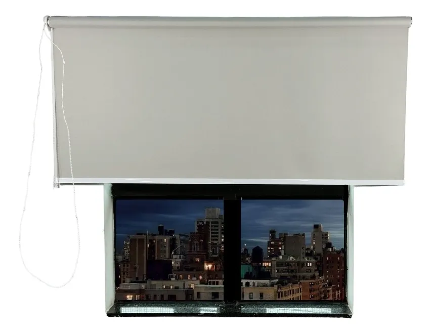 Cortina Persiana Rolo Blackout L 1,40x1,40 A Pronta