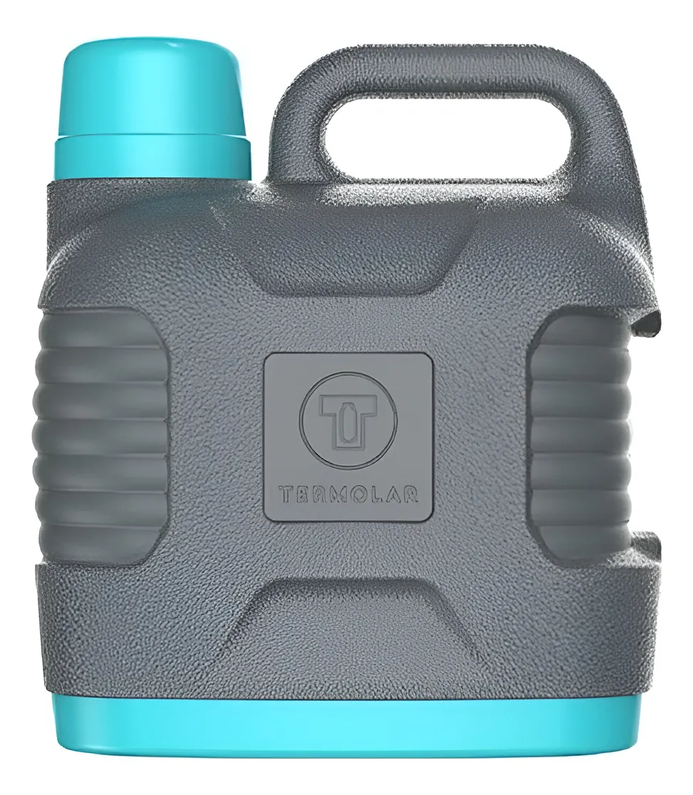 Garrafão Térmico Supertermo Termolar Cinza Verde Litoral 5l Cinza-escuro