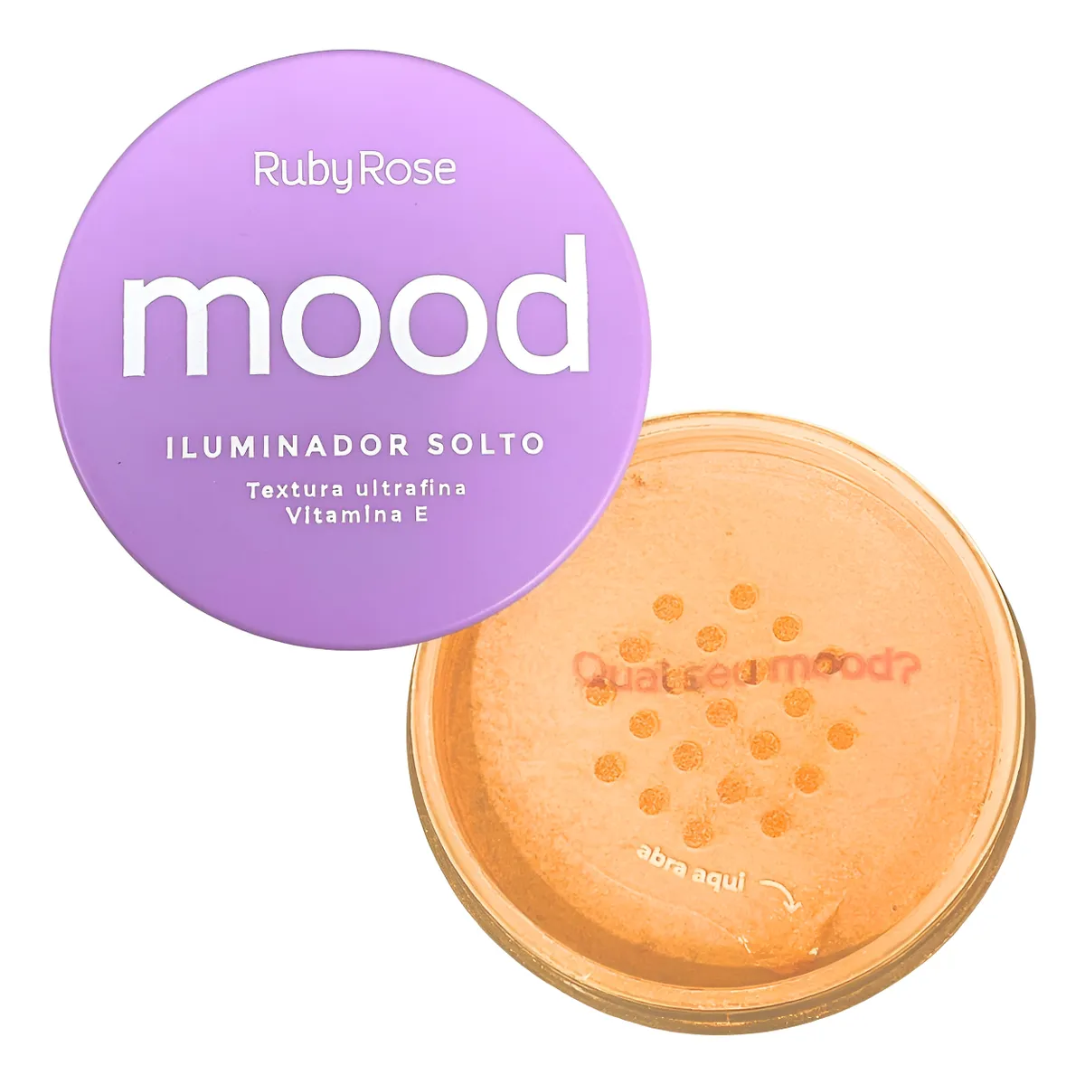 Pó Facial Iluminador Solto Mood Ruby Rose Opções