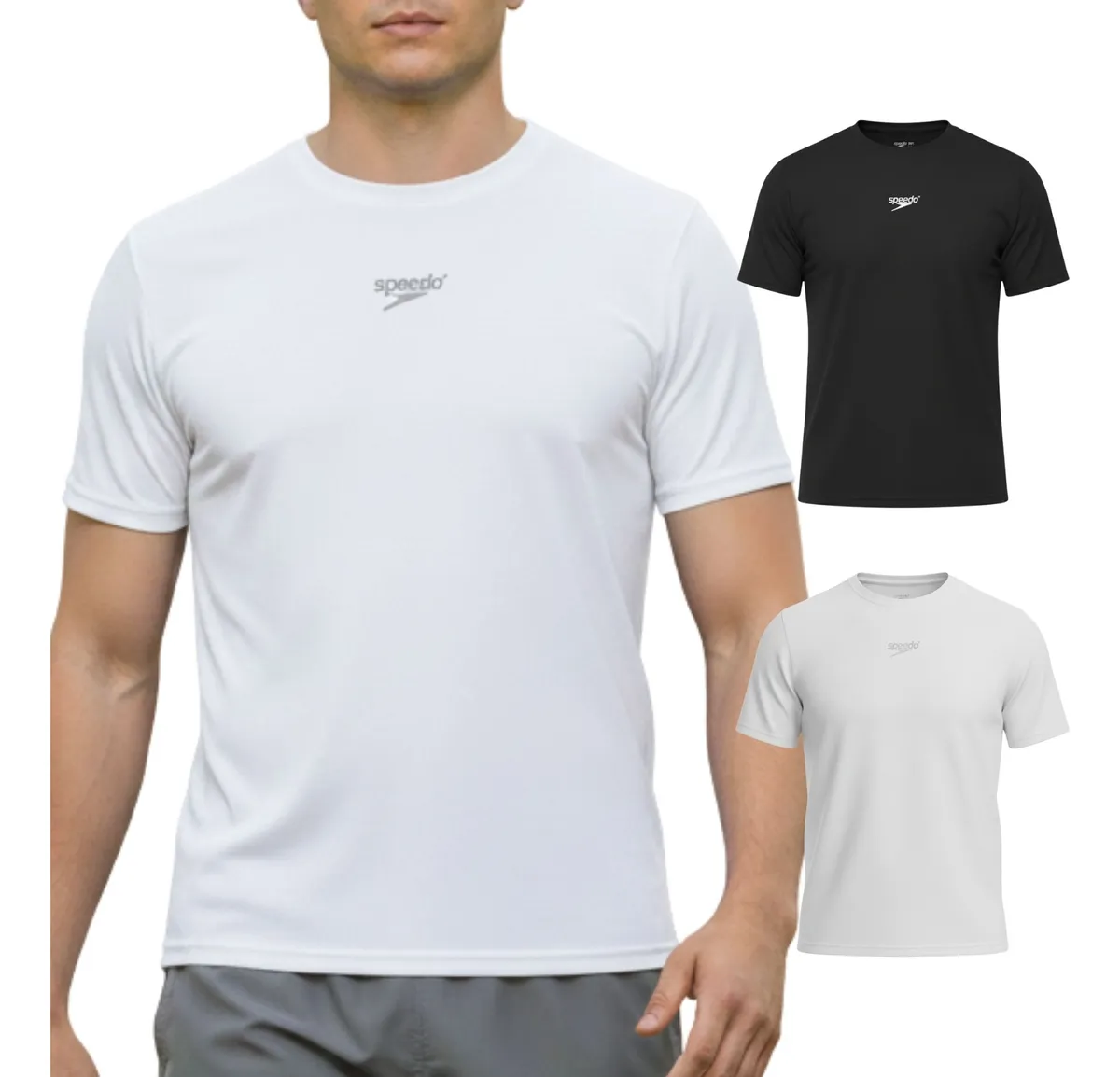 Kit 2 Camiseta Speedo Masculina Dry Fit Manga Curta Academia