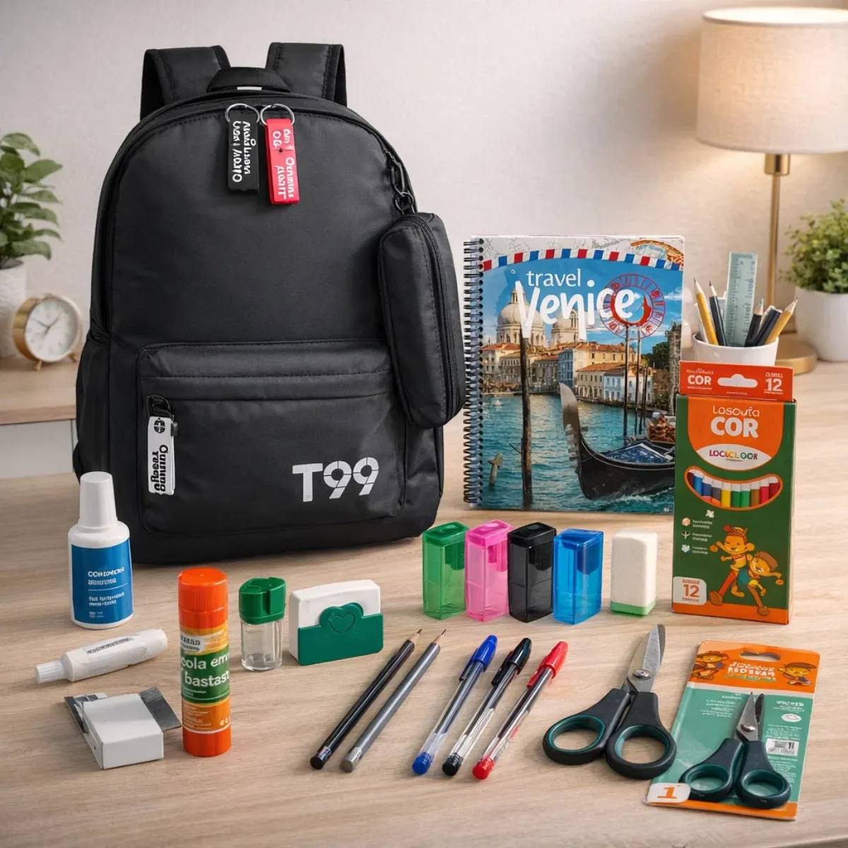 Kit Material Escolar Completo Menina Menino Volta Aulas Top