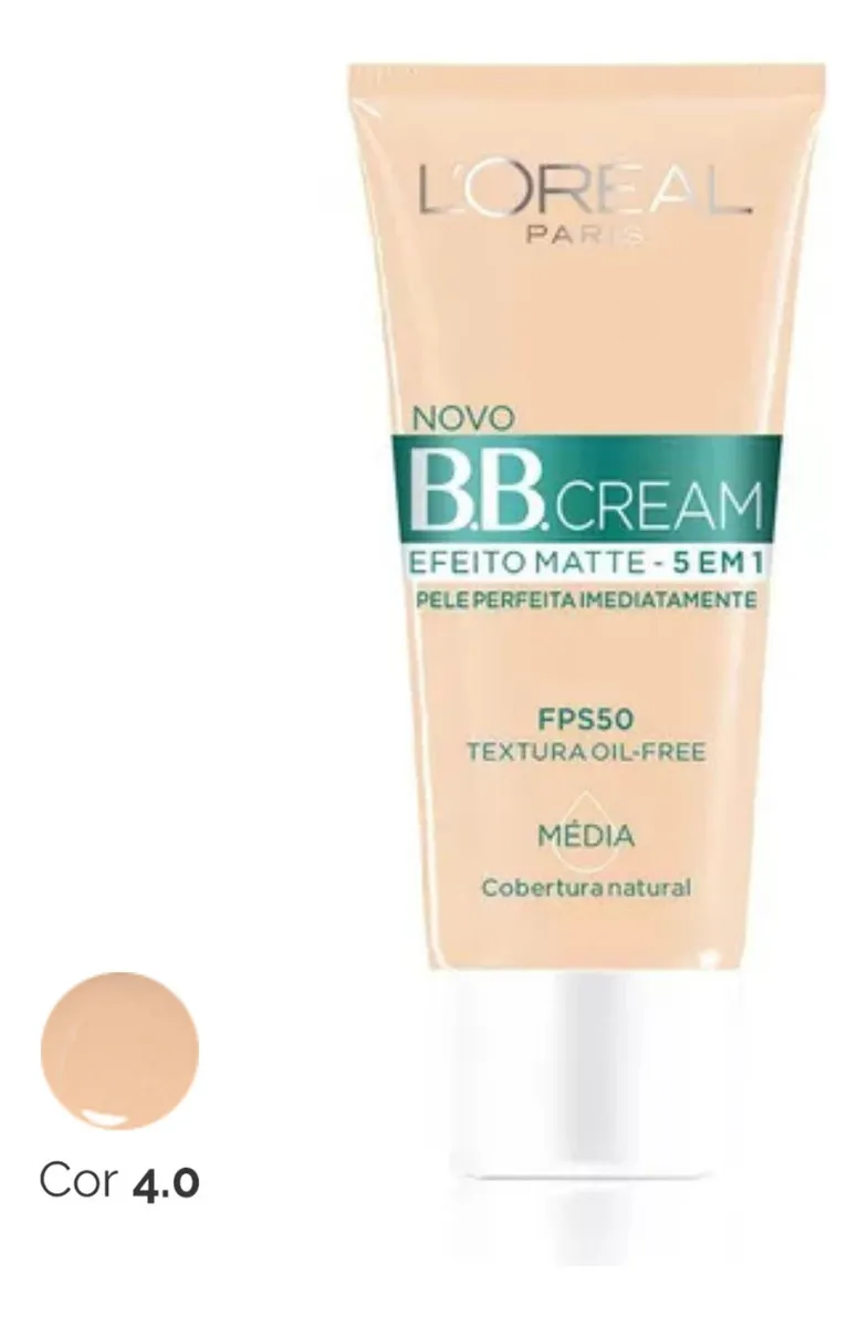 Bb Cream Efeito Matte 5 Em 1 Fps50 Média/4.0 30ml L'oréal Paris