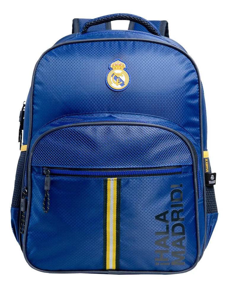 Mochila 16 Real Madrid S 16682 Xeryus Cor 6-azul Desenho Do Tecido Time Real Madrid