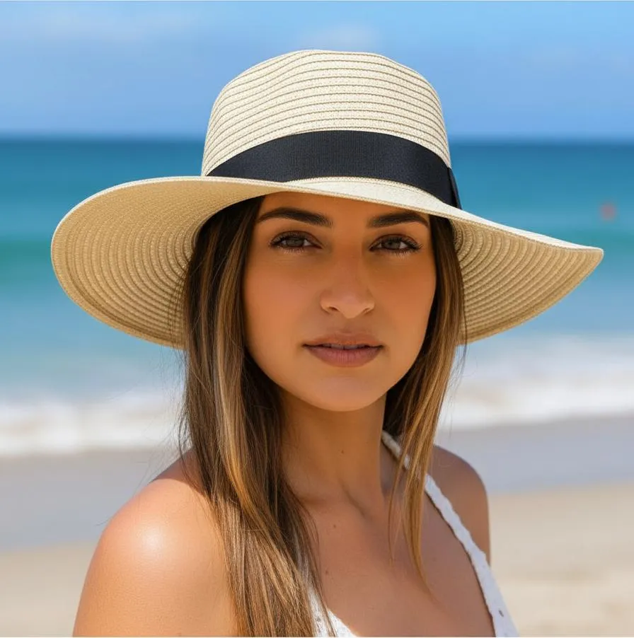 Chapéu Paris Feminino Moda Praia Verão Dobrável Fashion Top