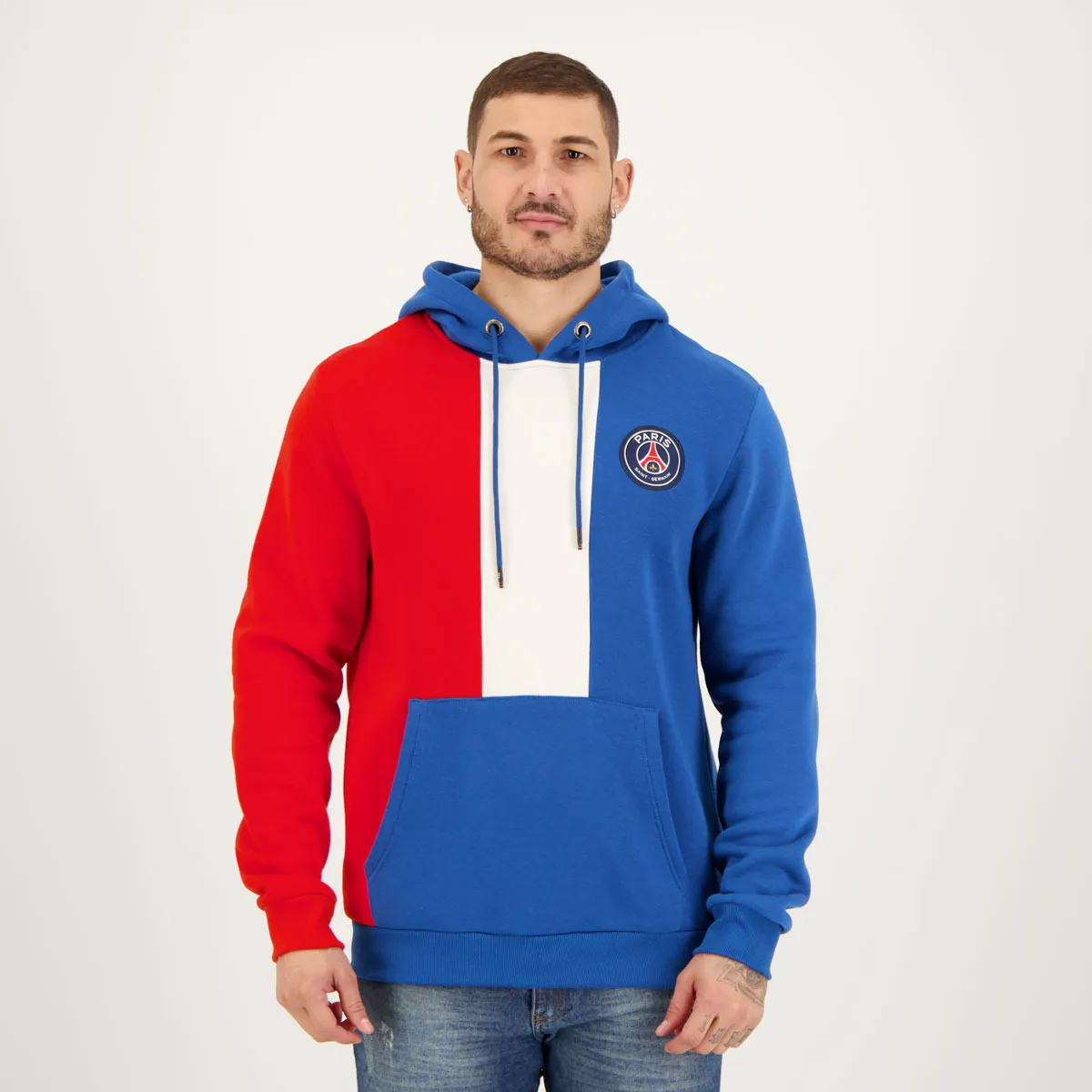 Moletom Canguru Psg Azul E Vermelho