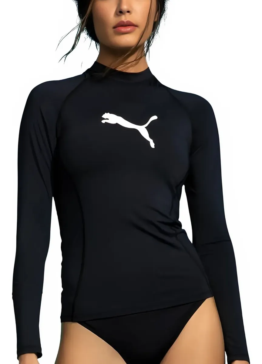 Camiseta Térmica Puma Uv 50+ Manga Longa Feminino Original