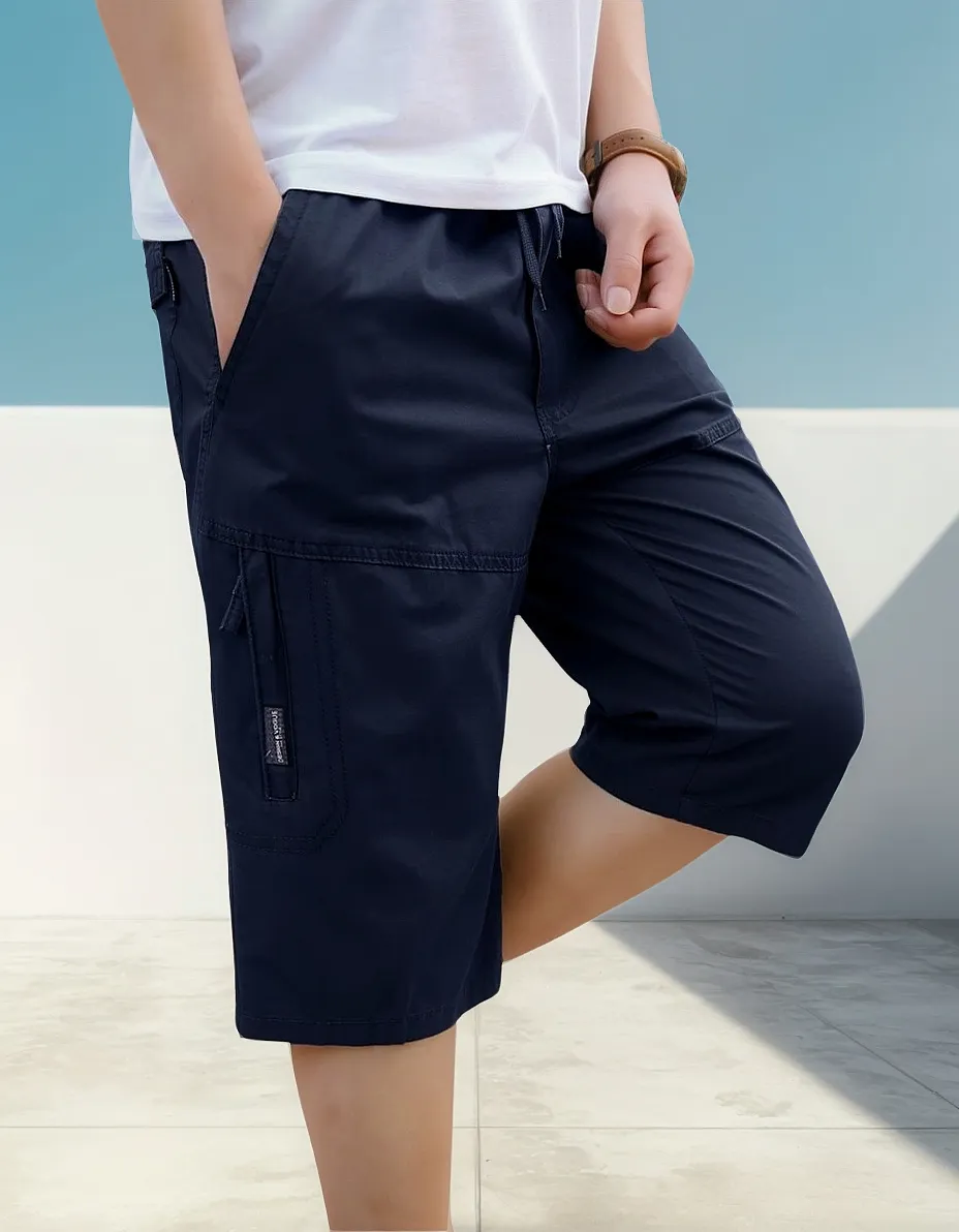 Bermuda Cargo Masculina Calça Capri Abaixo Do Joelho 5bolsos