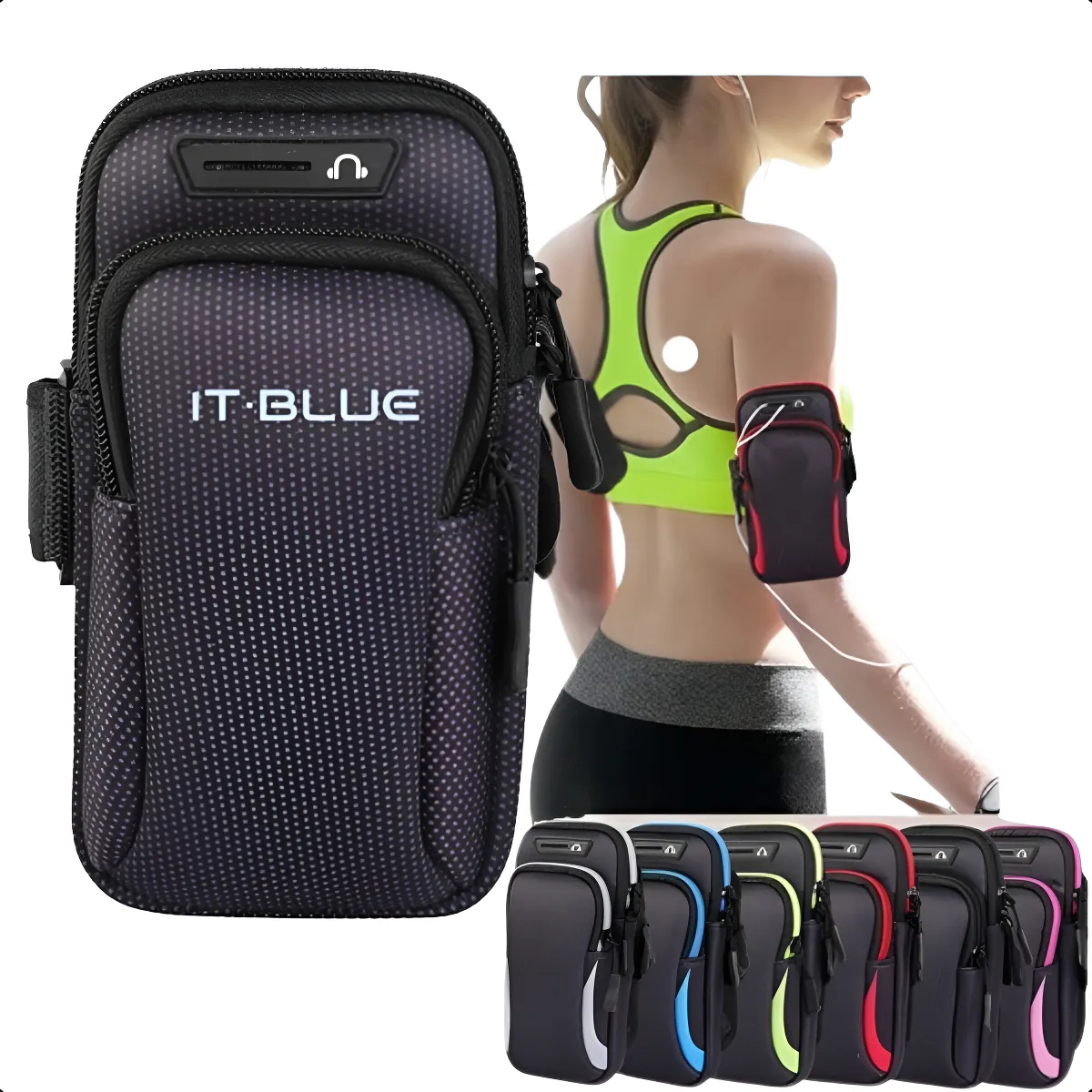 Braçadeira Suporte Porta Celular Braço Corrida Bike Academia