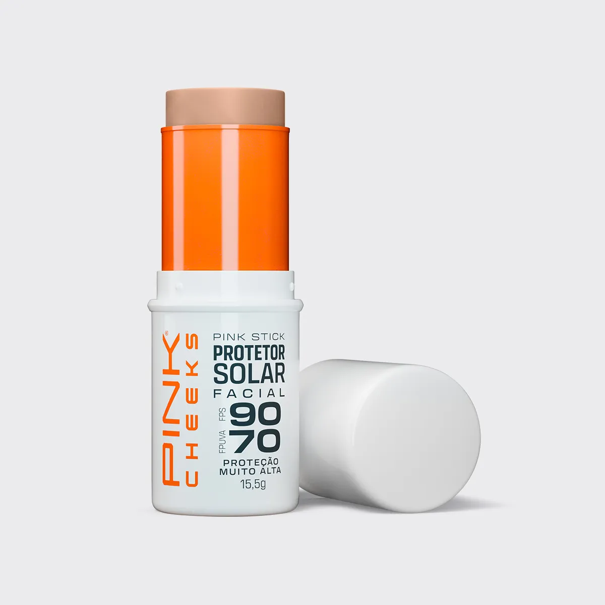 Protetor Solar E Base Pink Stick Fps 90 Cor 21 km Pink Cheeks