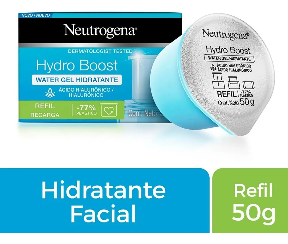 Neutrogena Hydro Boost com ácido hialurônico 50gr Hora de aplicação Dia Tipo de pele normal