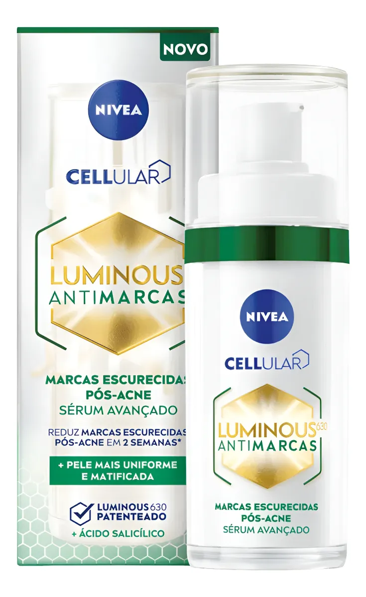 Nivea Sérum Facial Luminous 630 Antimarcas Pós Acne