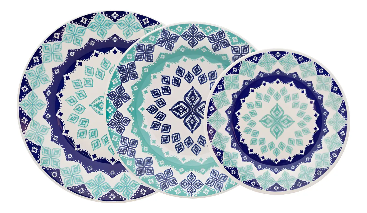 Aparelho De Jantar 12 Peças Biona Lola Donna 24