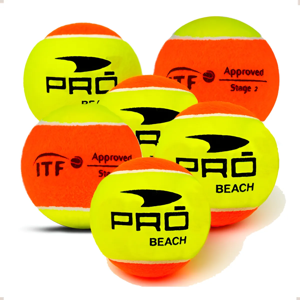 Bola De Beach Tennis Profissional Pack 6 Bolinhas Original