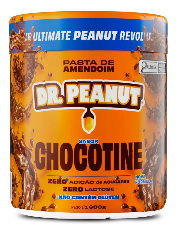 Pasta de Amendoim Dr. Peanut Gourmet Sabor Chocotine 600g