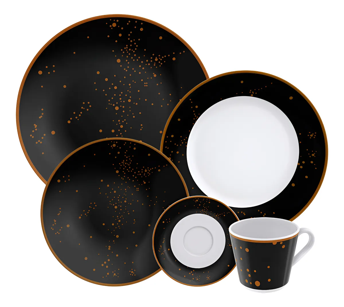 Aparelho De Jantar Porcelana Valentina 20 Peças Tramontina 96011487
