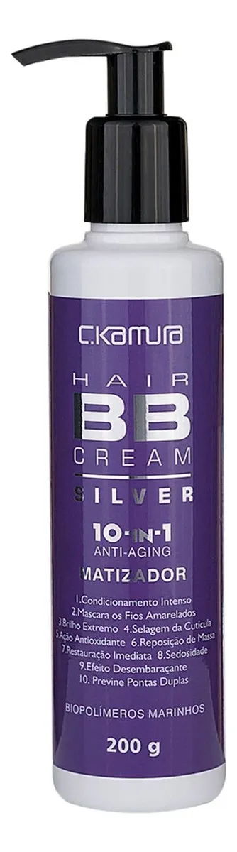 C.kamura Bb Cream Hair 10-in-1 Silver-tratamento 200g Blz